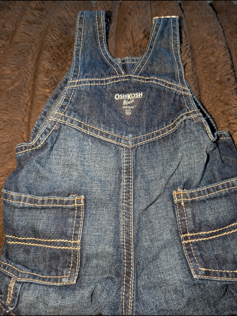 OshKosh B'gosh Denim Blue Short Overalls